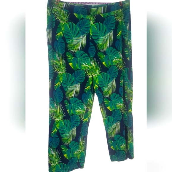 D & Co Beach, Gorgeous & Vibrant, Pull-On Wide Leg with side slits. 2XT - Picture 8 of 11